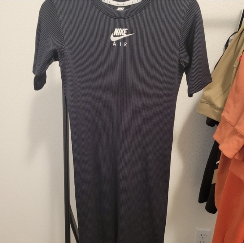 $55 Nike Bodycon Ribbed Dress In Black Size XS (size 4-6) - Picture 4 of 8